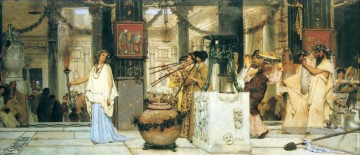 Le Vintage Festival romantique Sir Lawrence Alma Tadema Peinture à l'huile